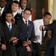 President Barack Obama delivers remarks about his My Brother’s Keeper initiative with students from the Hyde Park Academy in the East Room at the White House Feb. 27, 2014.
Chip Somodevilla/Getty Images